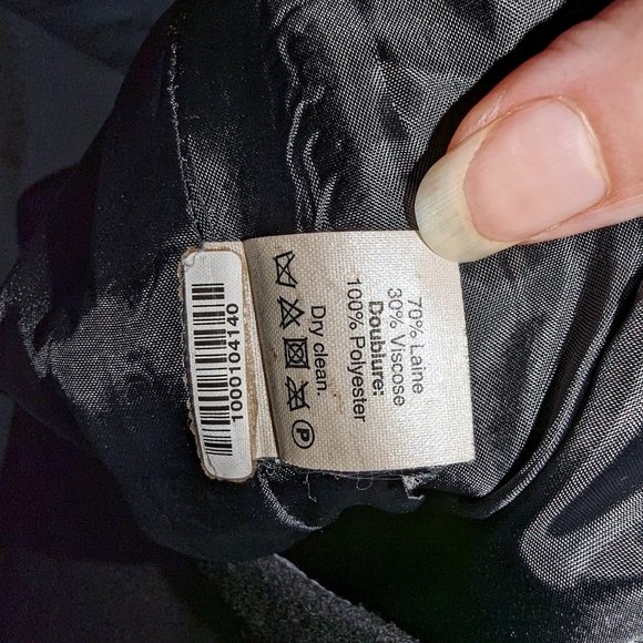 J Crew The Pencil Skirt Black Wool Lined size 8 - Picture 7 of 7